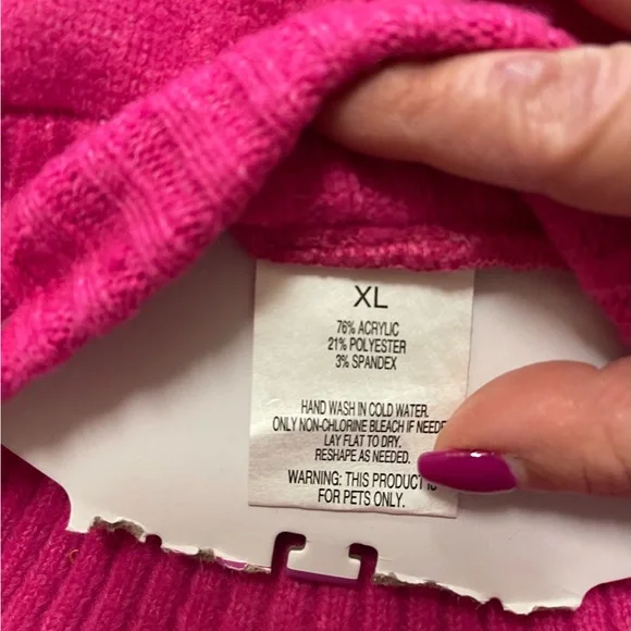 NWT XL Boots & Barkley Pink Dog Sweater - Picture 3 of 5